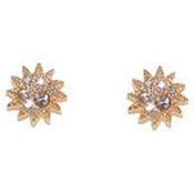 gold soleil stud earrings image