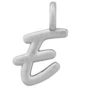 love letters: pendant silver - e