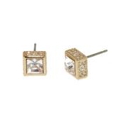 crystal bezel stud earring image