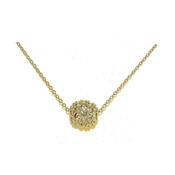cachet crystal ball gold plated pendant image