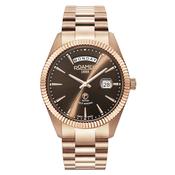 roamer primeline daydate swiss made automatic stp4-13 3 hands - day &amp; date ss iprosegold mechanical wrist-watch - analog - self winding image