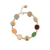 aquaforte coriandoli veneziani bracelets with multicolor  faceted venitian glass image