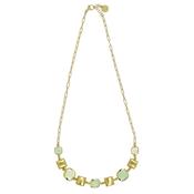 aquaforte aquacaramelle necklace with green faceted glass stone image