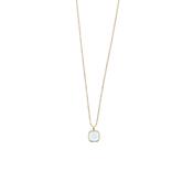 aquaforte necklace with square central pendant 12x12mm available in different colours image