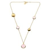 aquaforte le chicche neckl. with soap-shaped elements and pink  faceted venitian glass