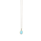 aquaforte caramelle marine ovali necklace with oval light petrol g faceted venitian glass pendant