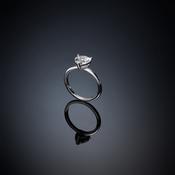 chiara ferragni love parade silver enamel  ring size n