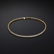 chiara ferragni classic tennis gold plated necklace