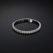 chiara ferragni classic tennis silver plated  bracelet