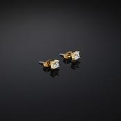 chiara ferragni classic gold plated crystal stud earring 4x4mm