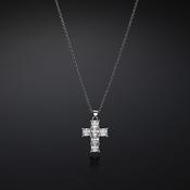 chiara ferragni croci cross silver plated pendant 20 x 5mm