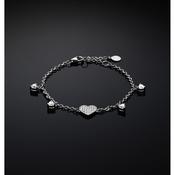 chiara ferragni silver bracelet arg925 with white cz 16+3cm