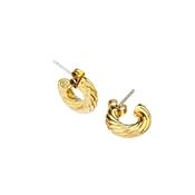chiara ferragni bold gold tone heart hoop earring 15 x 4.5mm