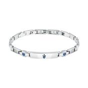 maserati jewels sapphire bracelet ip blu+lg blu gem. 18+3.5cm image