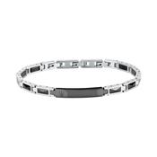 maserati jewels ceramic stainless steel bracelet black 18+3.5cm image