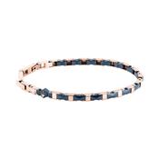 maserati jewels ceramic stainless steel bracelet blue+rg 18+3.5cm image