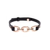 karen millen chain link leather bracelet