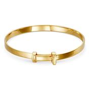 aurnia - gold cross bangle image