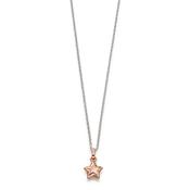 harper  rose gold plated small star pendant and chain image