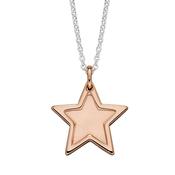celeste rose gold rim star pendant image