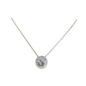 cachet crystal ball rhodium pendant image