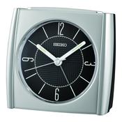 seiko quartz silver bedside alarm clock image