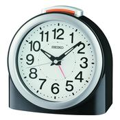 seiko quartz bedside black ascending beep alarm light clock image