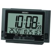 seiko lcd digital black alarm clock image