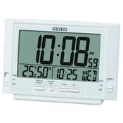 seiko lcd digital white alarm clock image