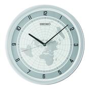seiko quartz white wall aluminium dial clock image