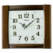 seiko quartz white dial wooden wall clock image
