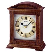 seiko mantel clock oak wood sweep hand image