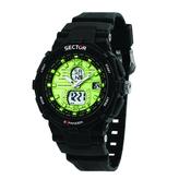 sector expander ex-09 50mm digital green dial black strap image