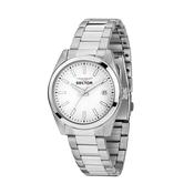 sector no limits 240 37mm 3h white dial stainless steel bracelet watch image