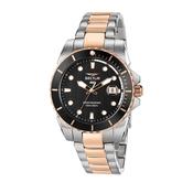 sector  450 41mm 3 hand black dial bracelet +rg watch image