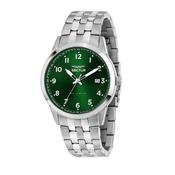 sector no limits 660 41mm 3h green dial stainless steel bracelet watch image