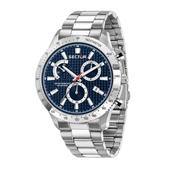 sector  270 45mm chronograph blue dial bracelet  watch image