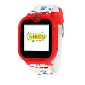 kikou kids game watch smart red/white silicon strap image