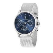 maserati epoca 42mm multi blue dial ss mesh band