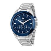 maserati traguardo 43mm chrono ocean blue dia stainless steel bracelet image