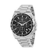 maserati velocita 43mm chrono black dial stainless steel bracelet image