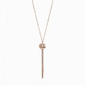 real effect rose tassle chain necklace 18" image