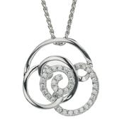 sparkling silver pendant. image