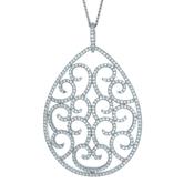 sparkling sterling silver pendant. image