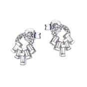 real effect  stone set stud earrings image