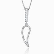 petite reverse tear-drop design with art deco influences image