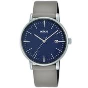 lorus quartz gents stainless steel blue dial strap watch image