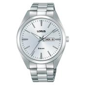 lorus quartz gents stainless steel white dial bracelet watch