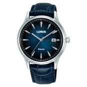 lorus quartz gents stainless steel blue dial strap watch