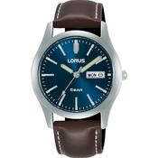 lorus gents 50m stainless steel on strap,  blue dial watch
